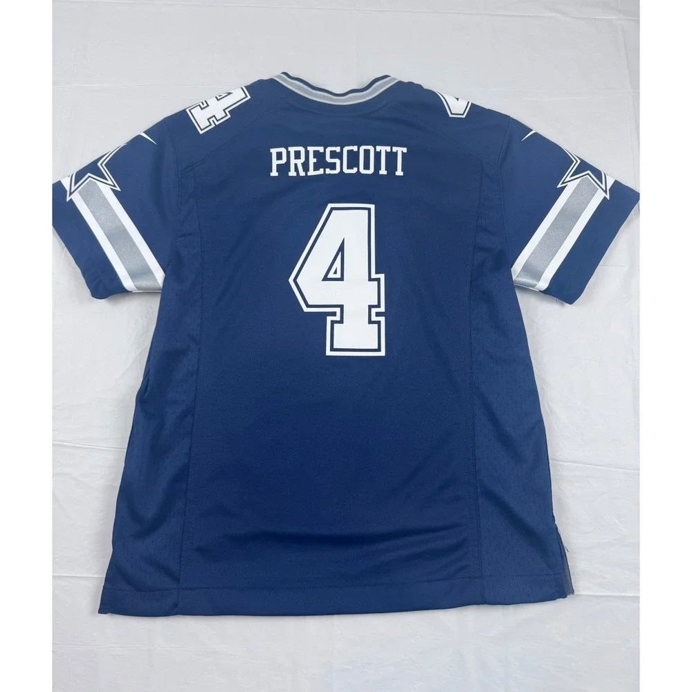 Nike‎ Dallas Cowboys Dak Prescott 4 Jersey Youth Medium Navy Blue DC7002Y